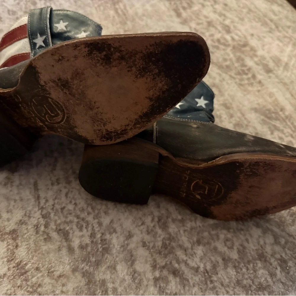 ROPER WOMEN'S AMERICAN BEAUTY FLAG ANKLE BOOTS - Picture 2 of 3